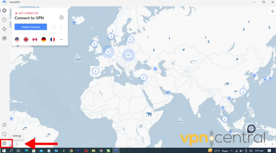 nordvpn settings