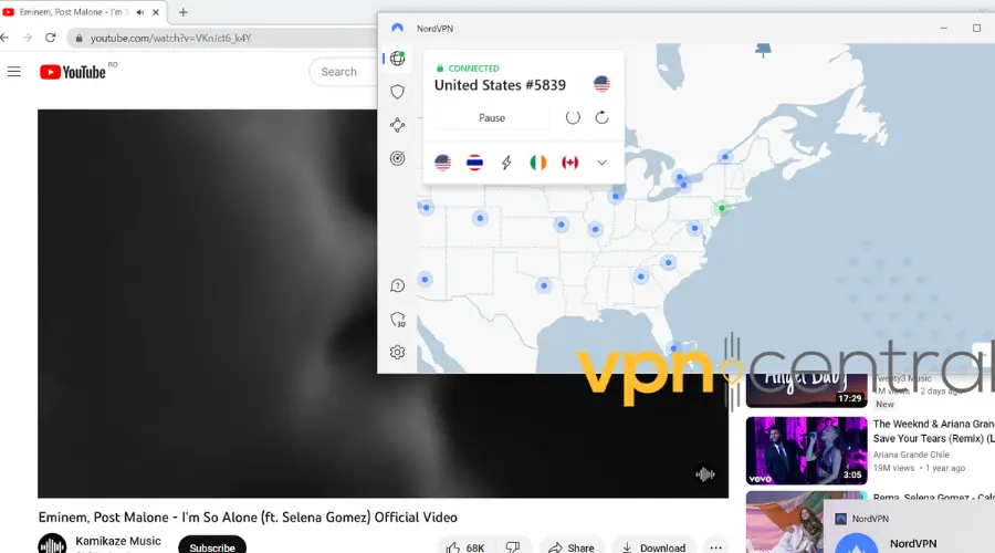 nordvpn youtube