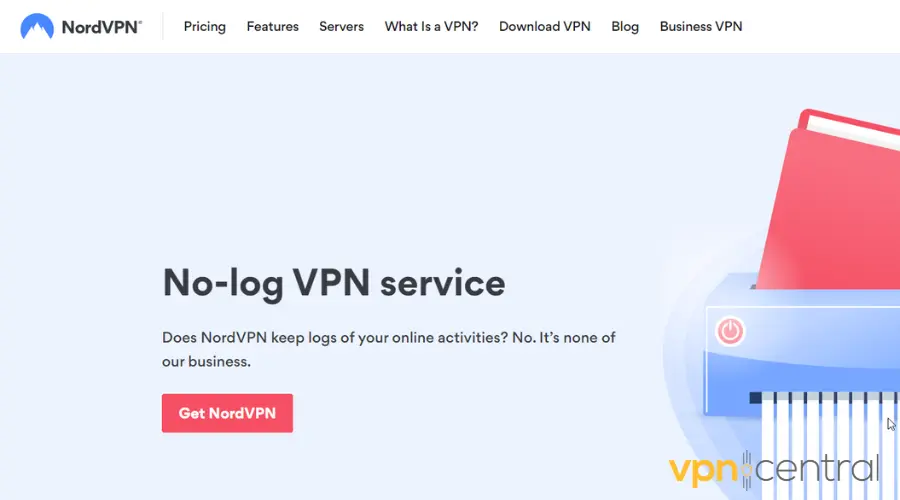 Nordvpn không có chính sách nhật ký