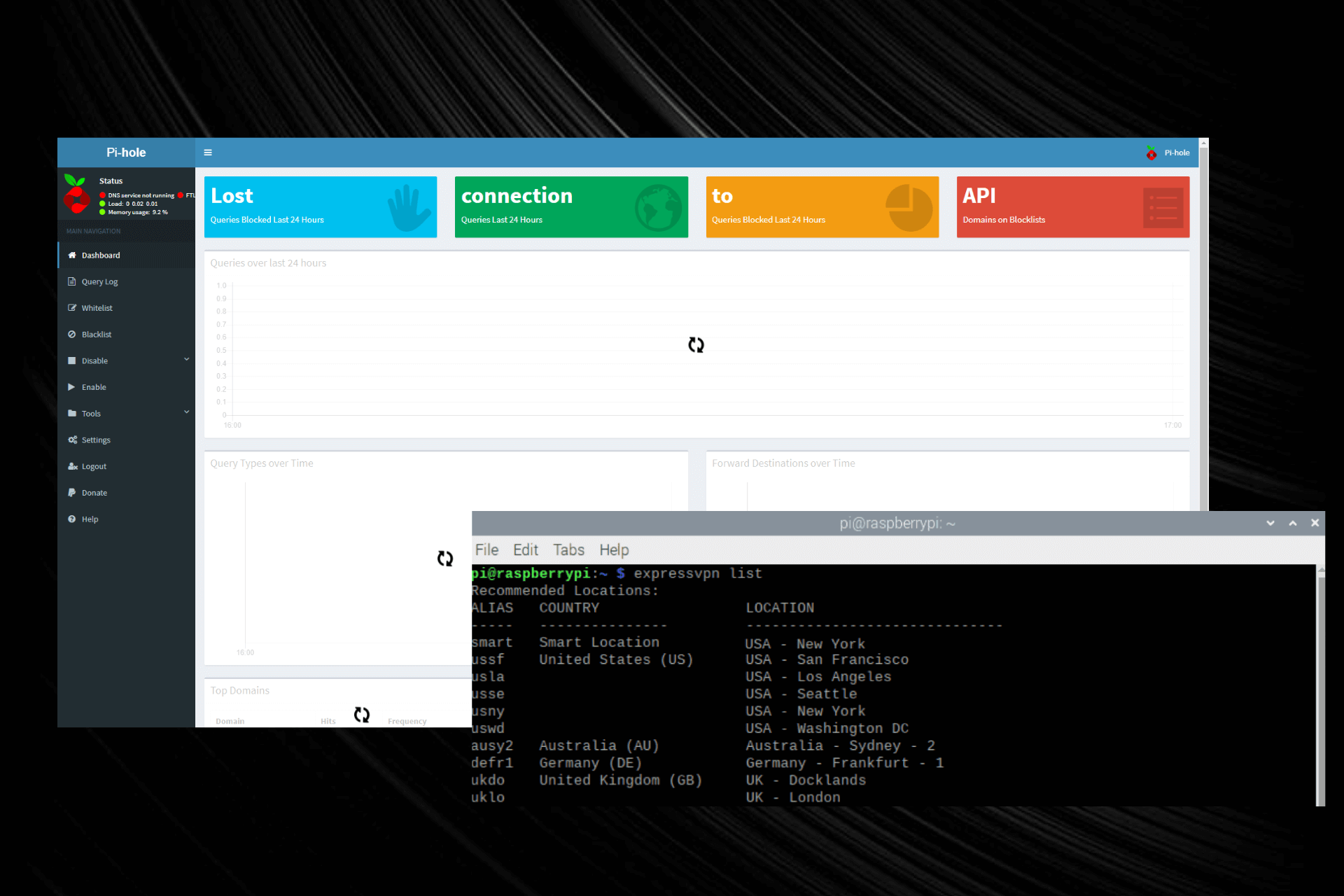 pi hole not working with vpn