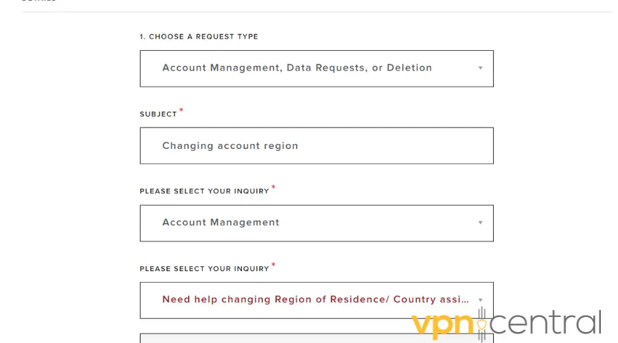 valorant region change ticket