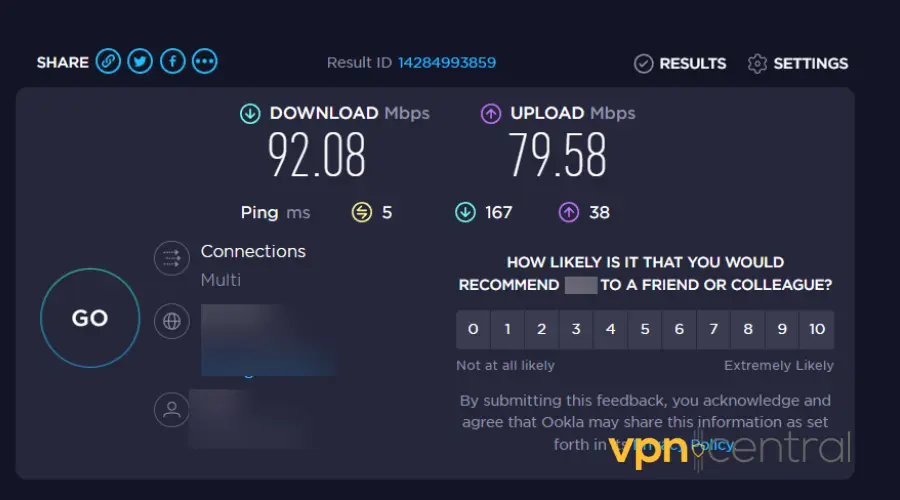 vpn speed test