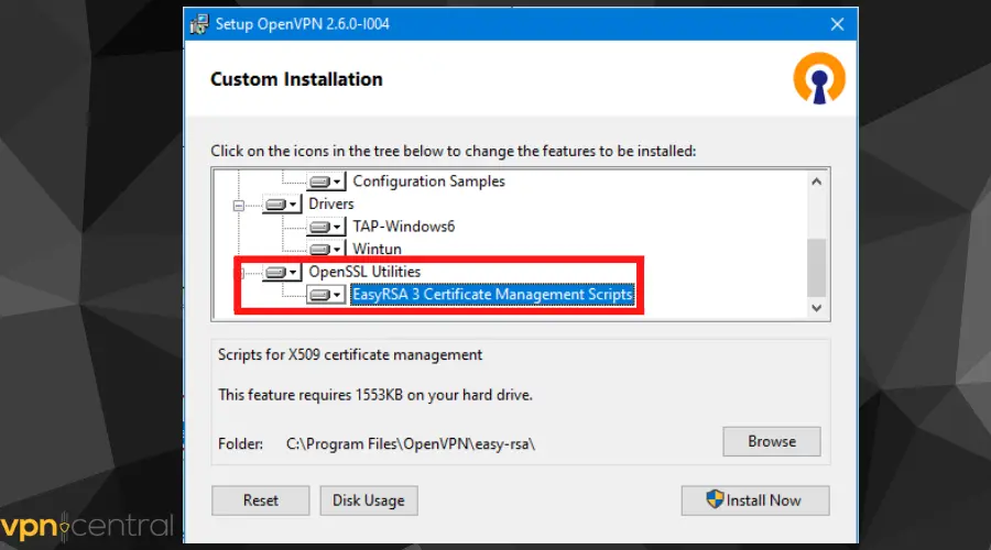 openvpn setup