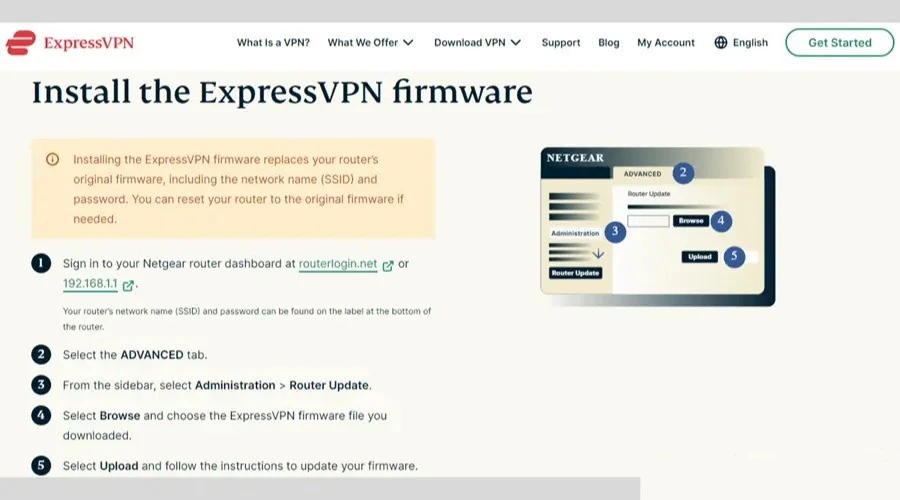 express vpn router setup instructions