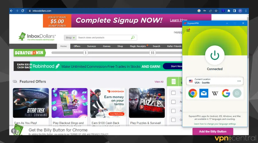 expressvpn inboxdollars