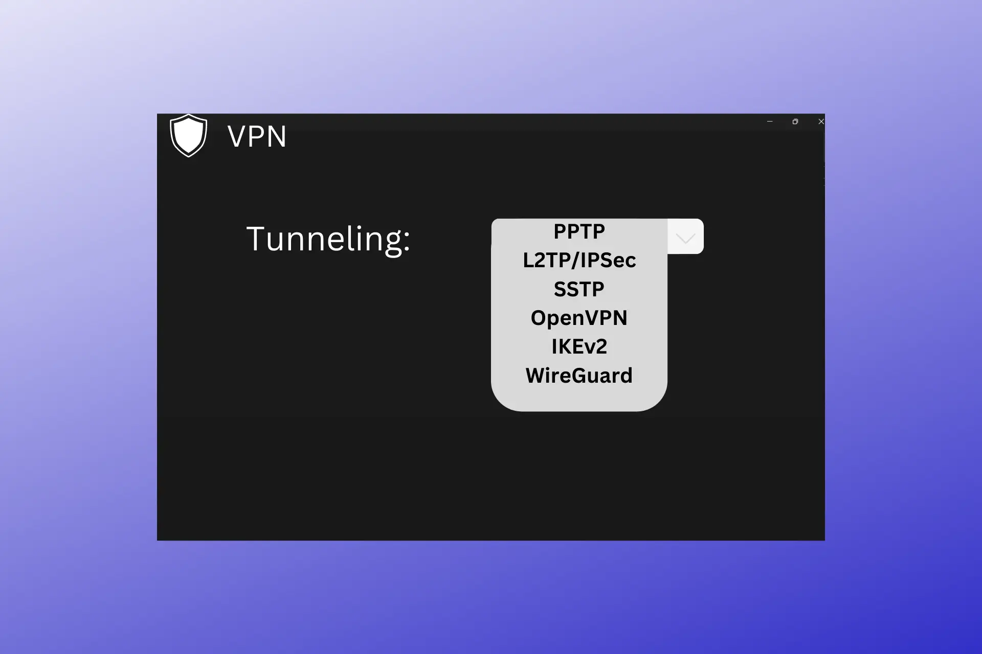 vpn tunneling type