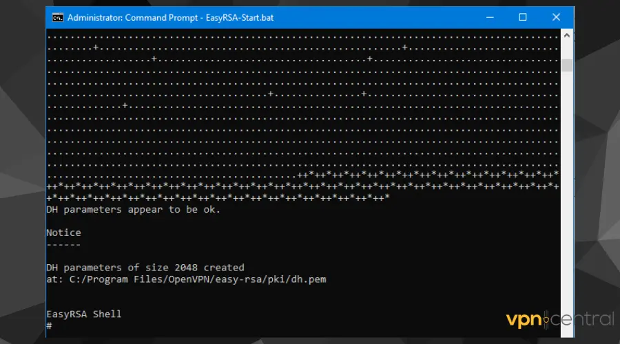 generate openvpn certification keys on pc using cmd