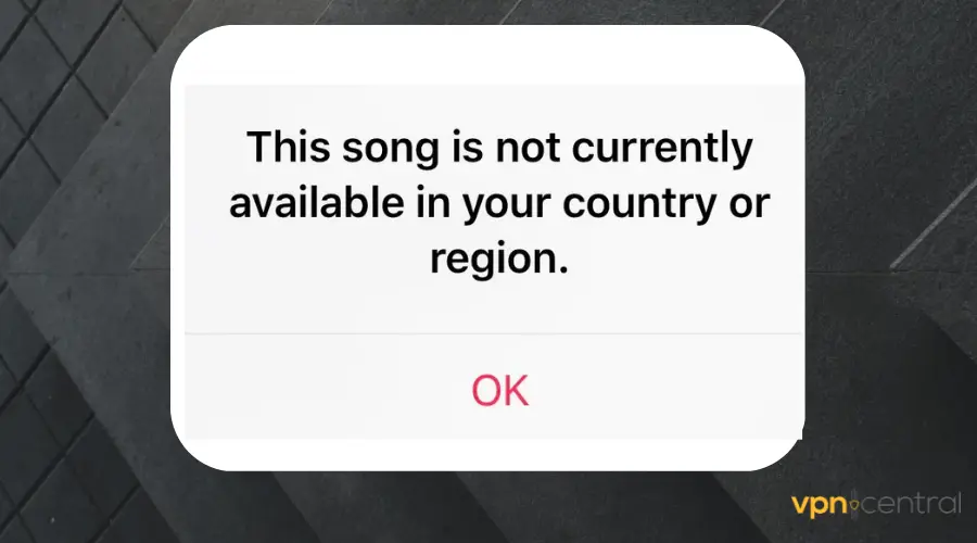 this song is not currently available in your country or region iphone (2)