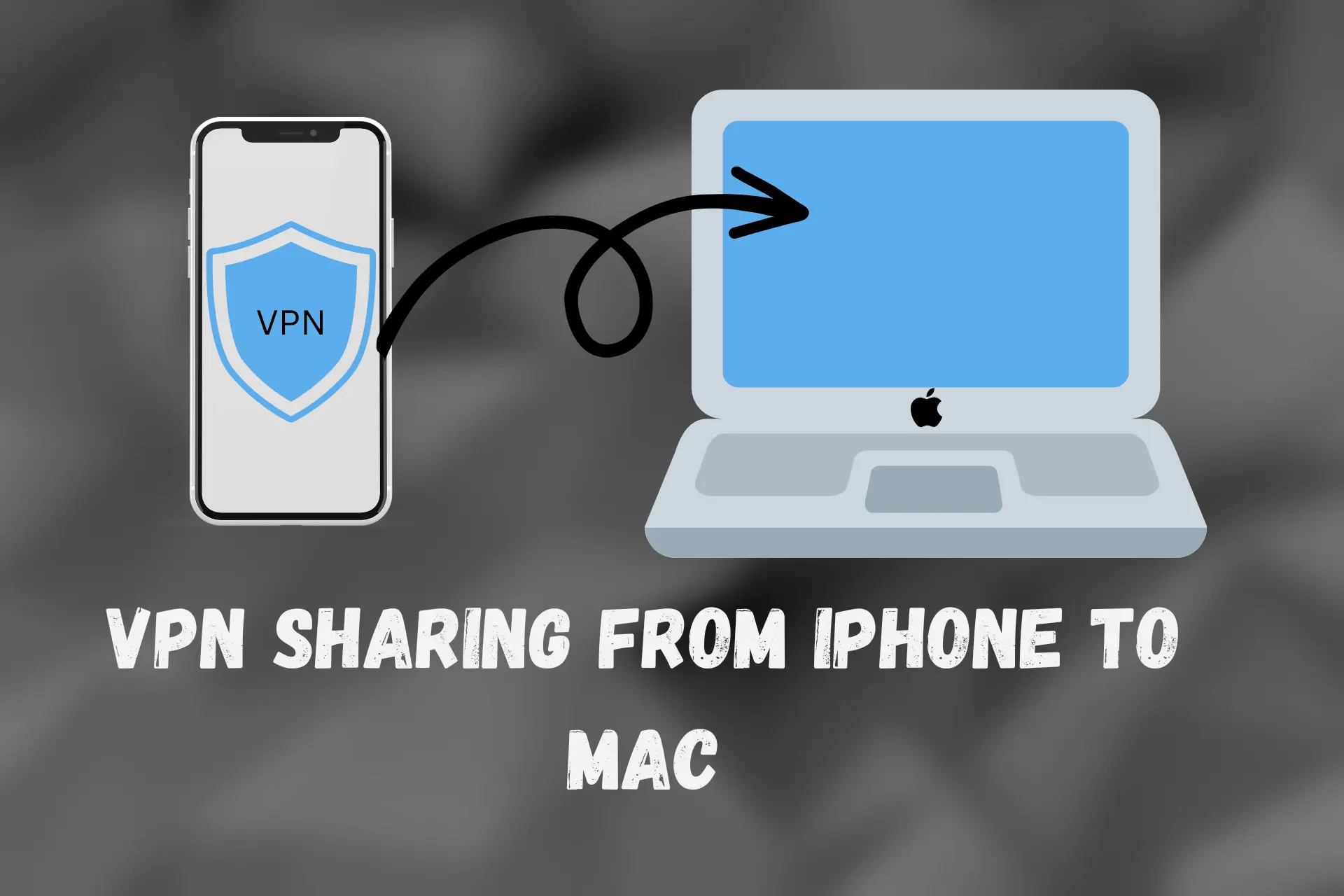 share vpn from iphone to mac