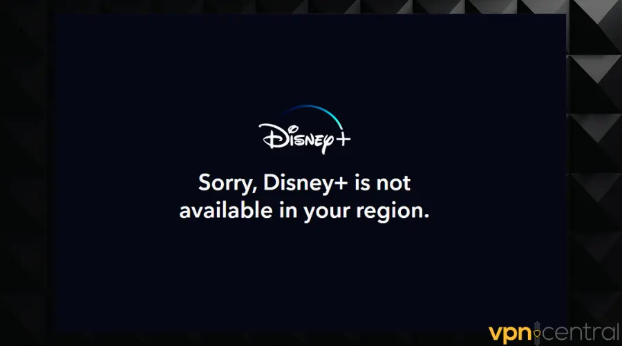 disney+ not available in your region