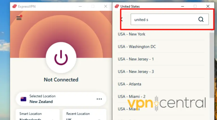 expressvpn us server