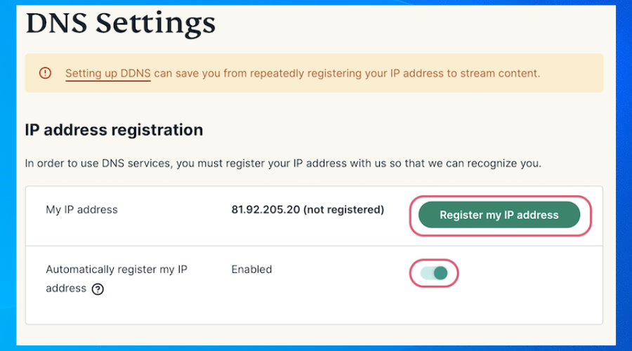 ExpressVPN DNS