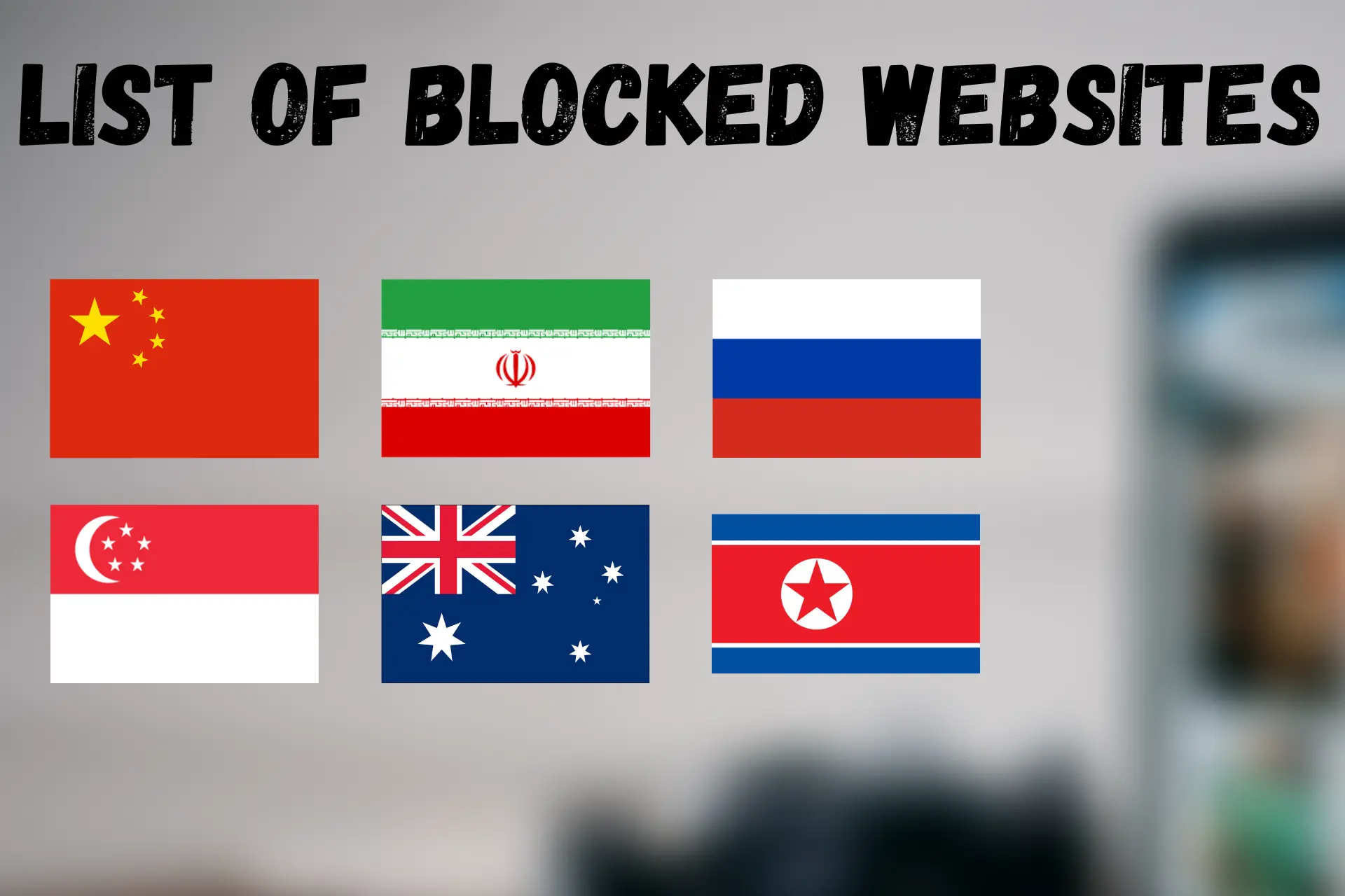 List of blocked websites
