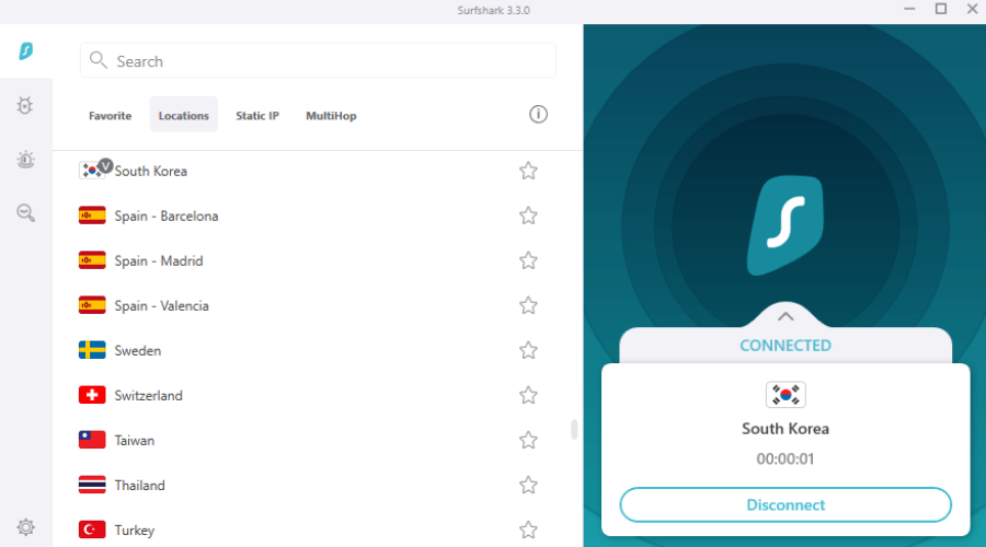 Surfshark South Korea