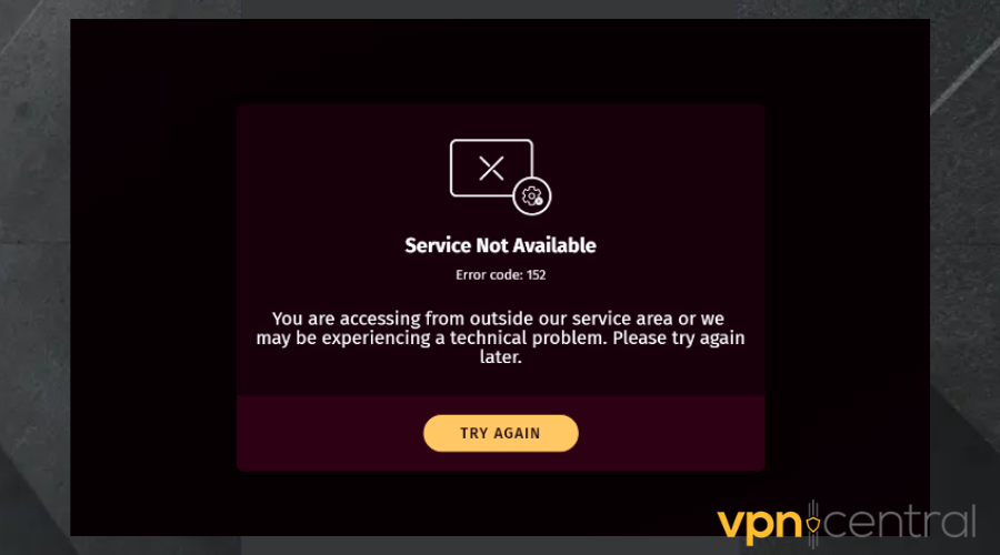 popcornflix service not available