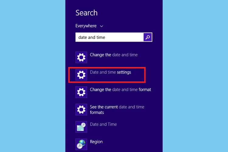 windows search date and time