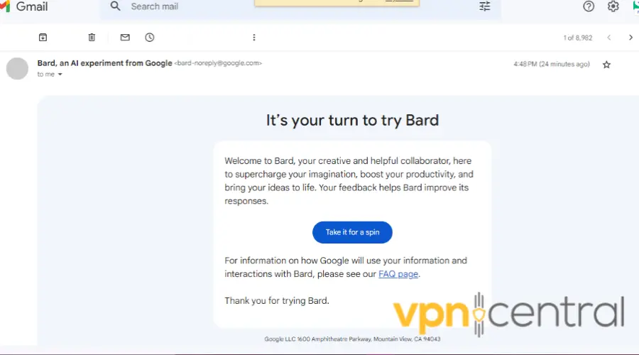 bard access email