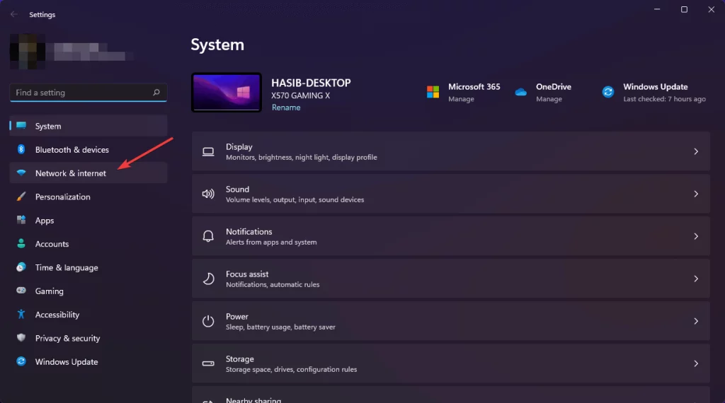 windows system network and internet