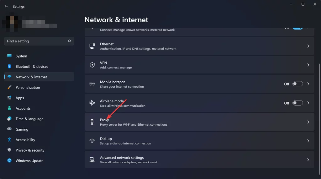 network and internet click proxy