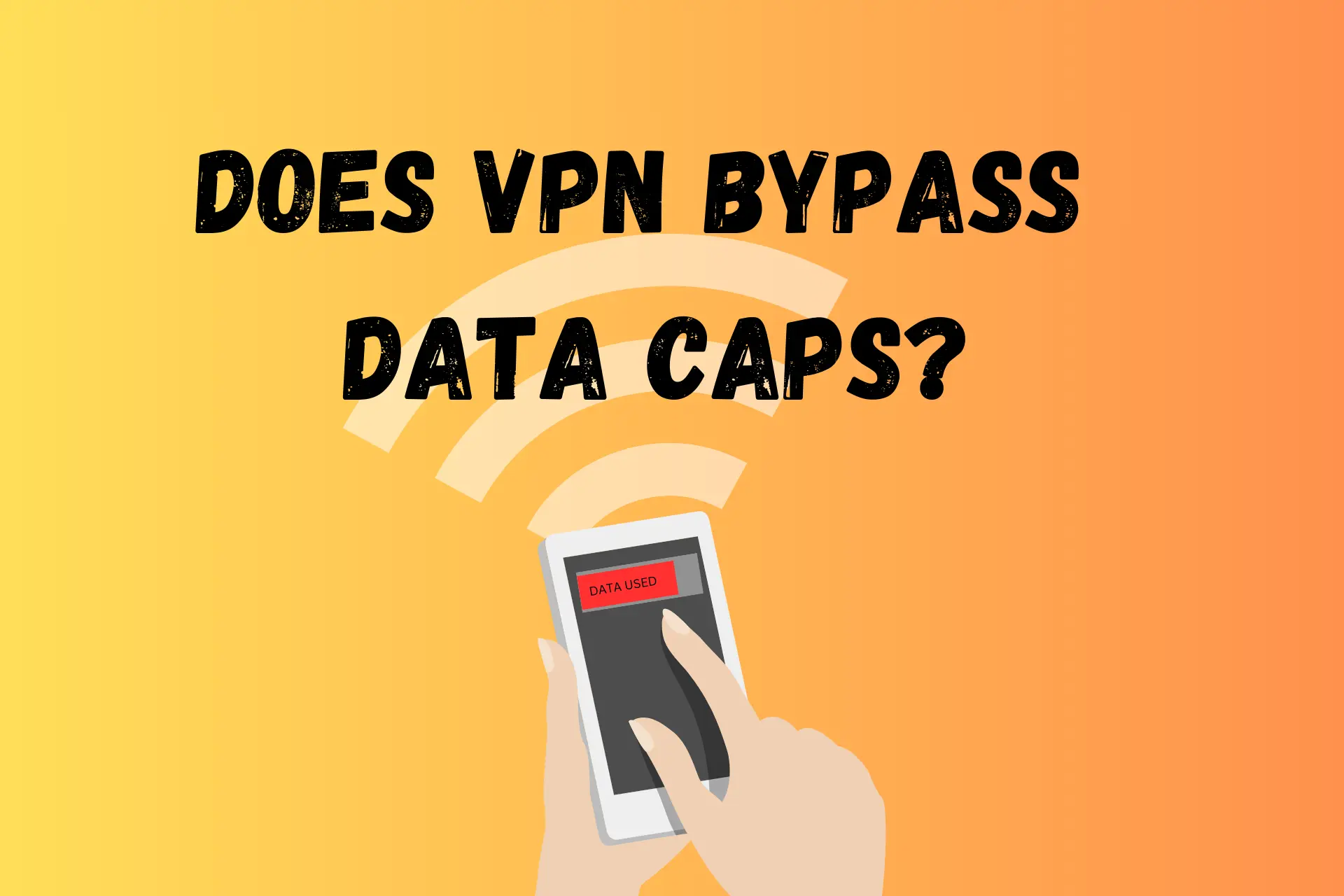 does vpn bypass data caps