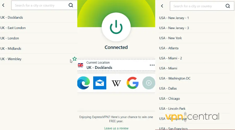 expressvpn us and uk servers