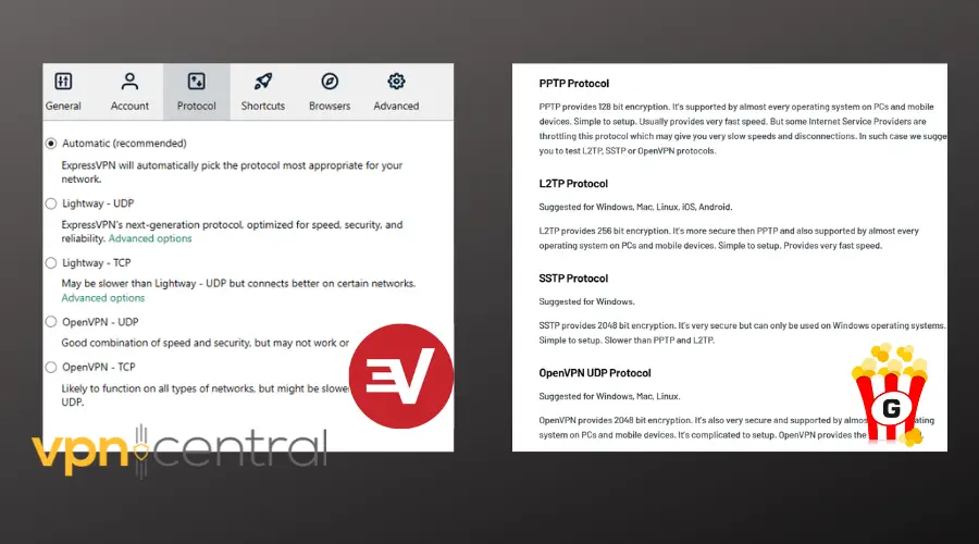 expressvpn vs getflix protocols