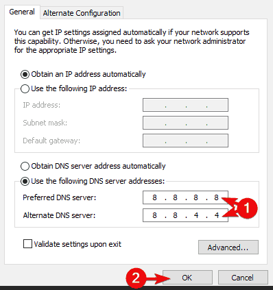 wifi change dns settings