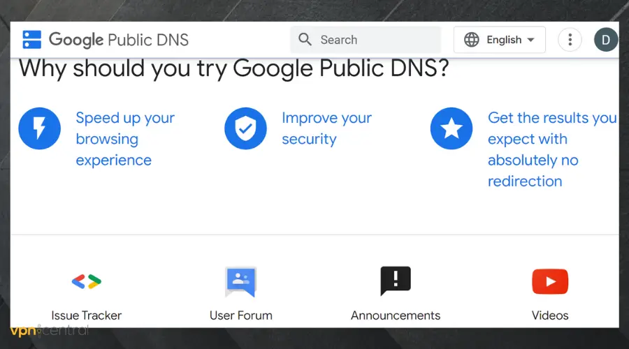 google public dns