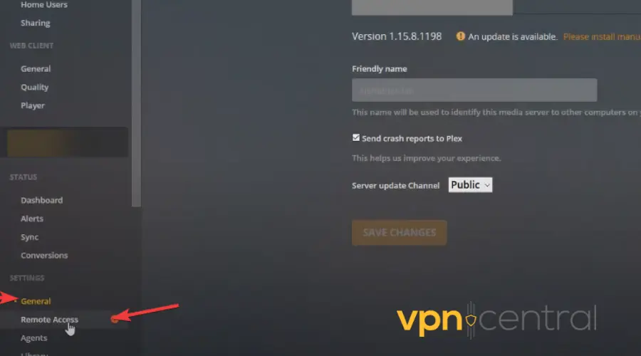 plex remote access