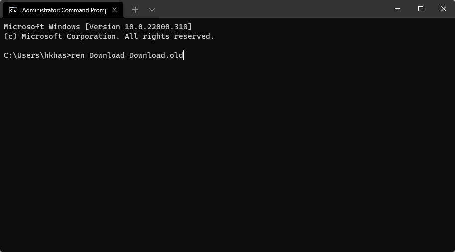 cmd prompt rename download