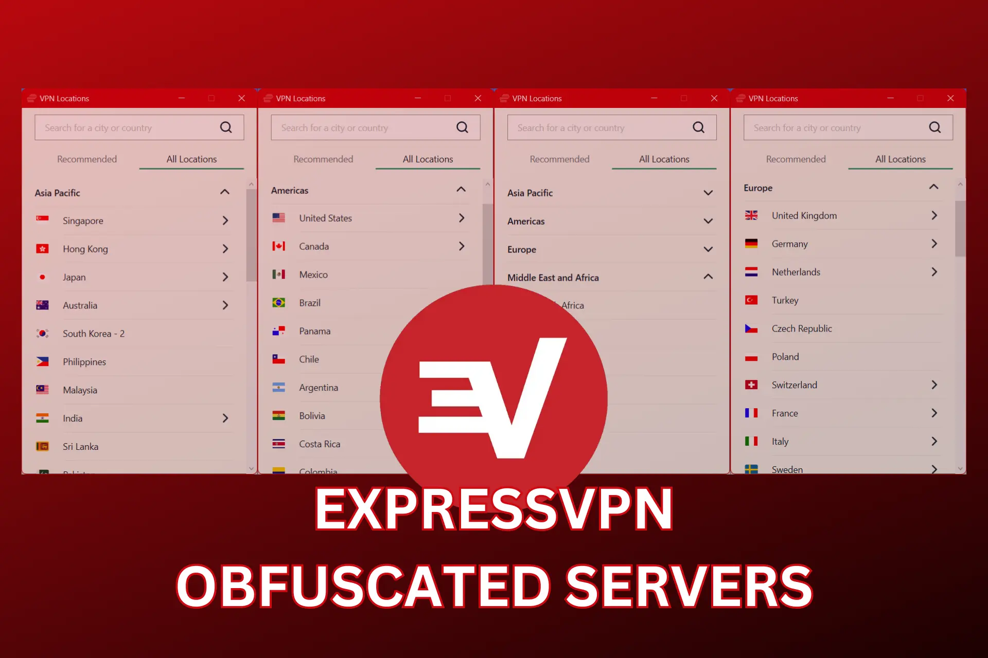 expressvpn ofbuscated servers list
