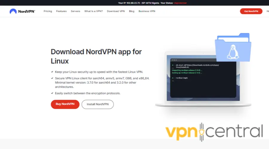 nordvpn download linux app