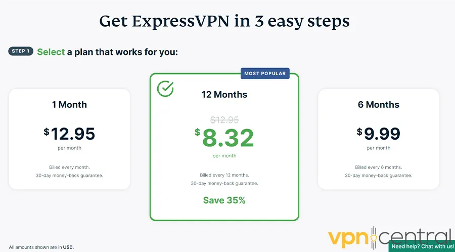 Picking ExpressVPN Subscription