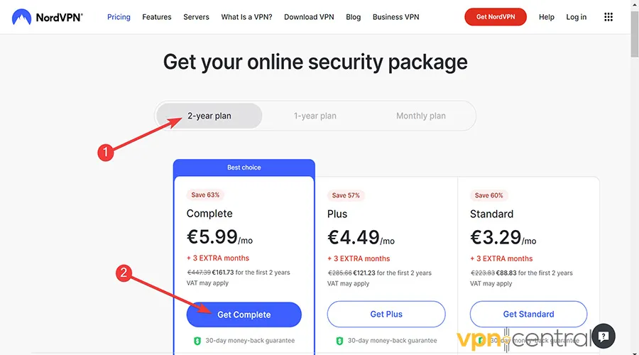 Picking NordVPN Subscription plan