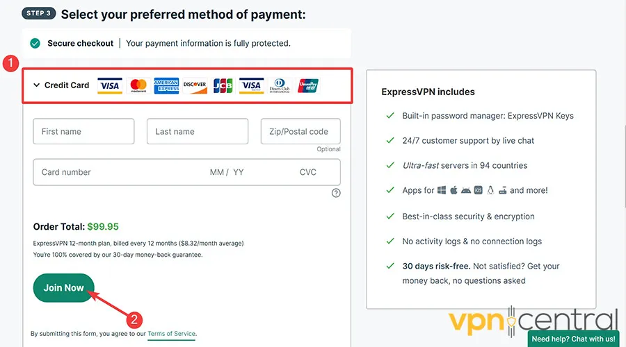 Purchasing ExpressVPN Subscription