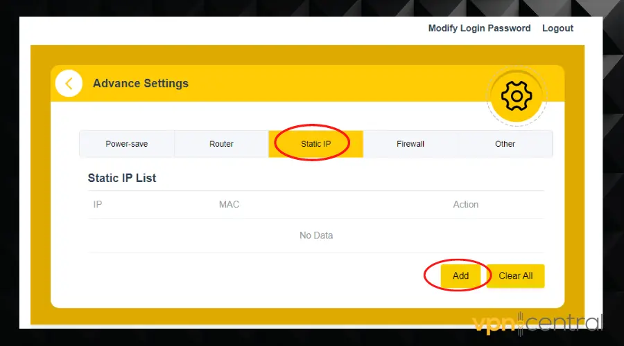 static ip address