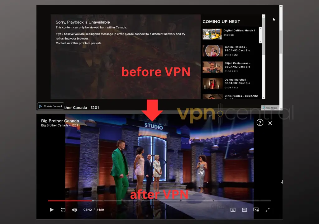 demonstrating why you need vpn to bypass big brother canada geo restrictions