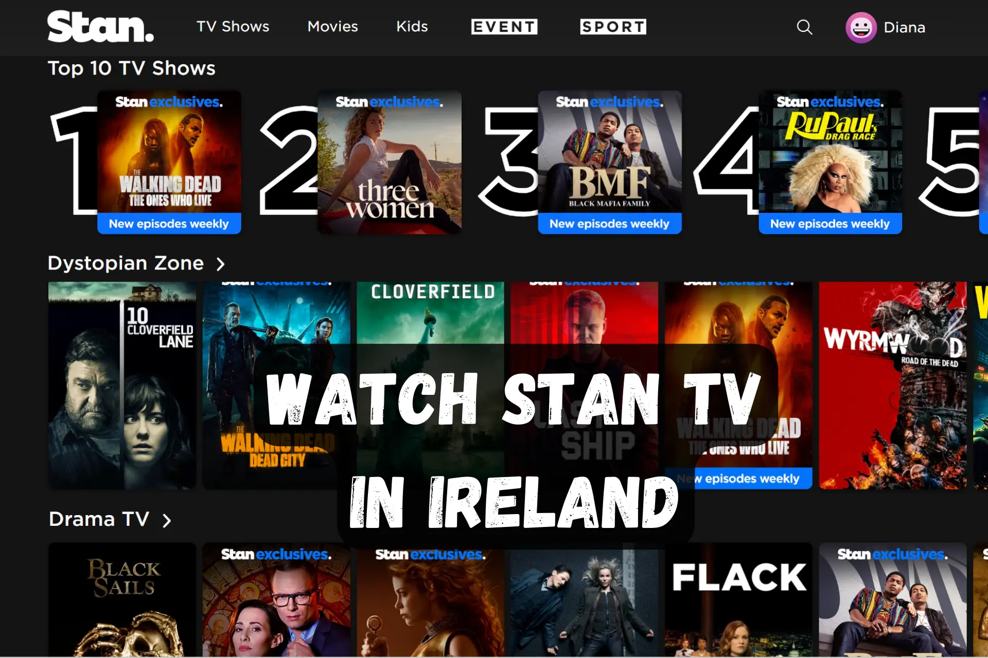 How to Watch Stan TV in Ireland [Working in 2024!]