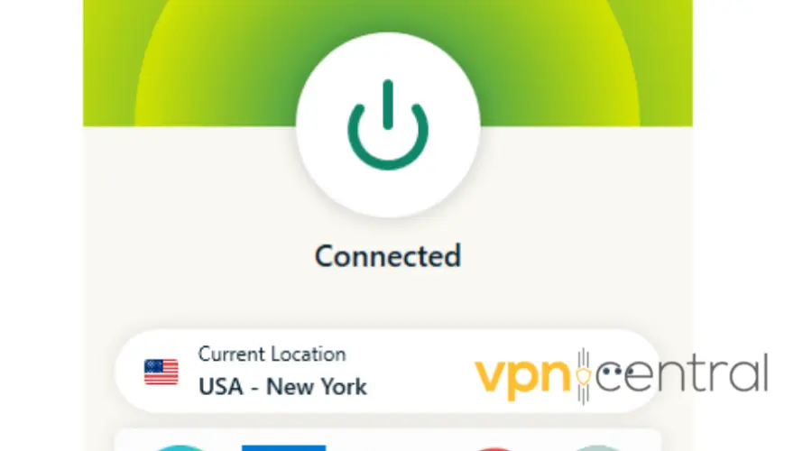 expressvpn connected to new york