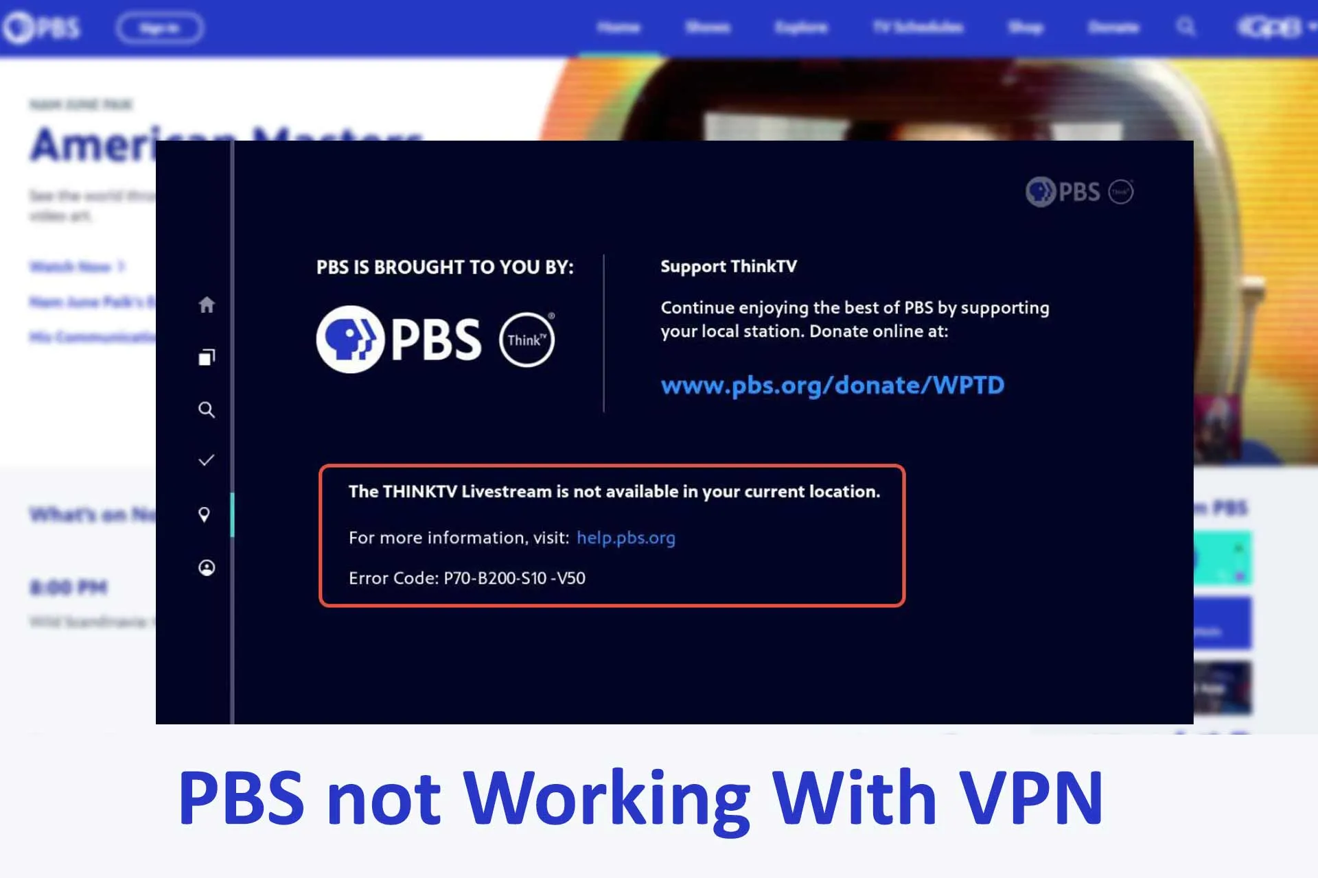 PBS not Working With VPN? Here’s How to Fix It Quickly