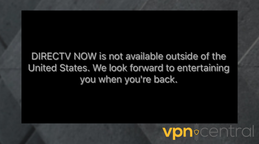 direct tv error message 