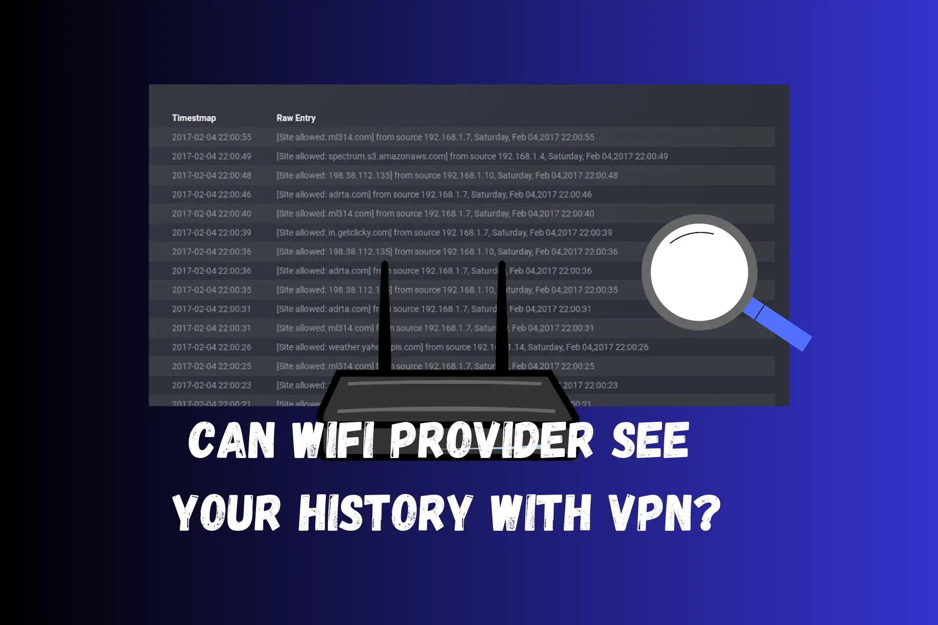 can wifi provider see your history with vpn featured image