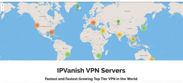 ipvanish vpn servers