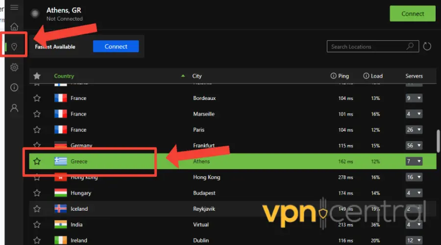 IPVanish obfuscated server connect