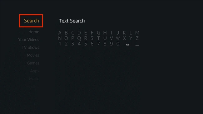 amazon fire text search