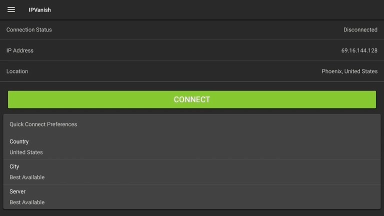 ipvanish connect