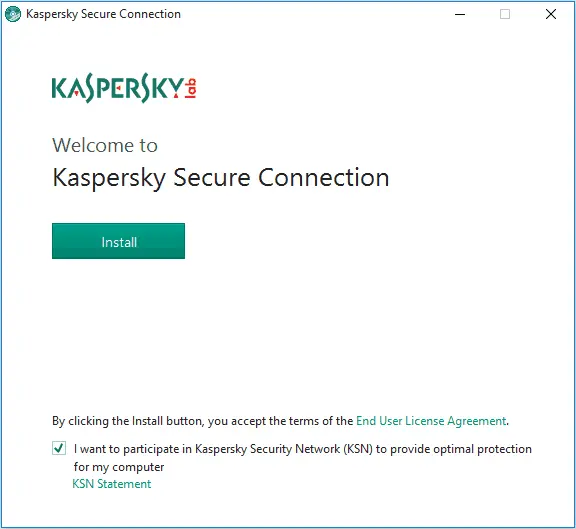 kaspersky secure connection windows app