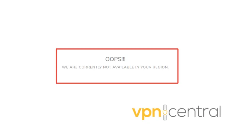 mx player error message Oops we are not currently available in your region when it's not working with vpn