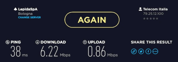 nordvpn speed test