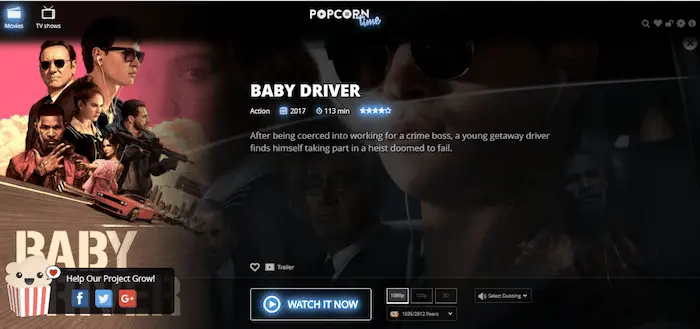 popcorn time interface